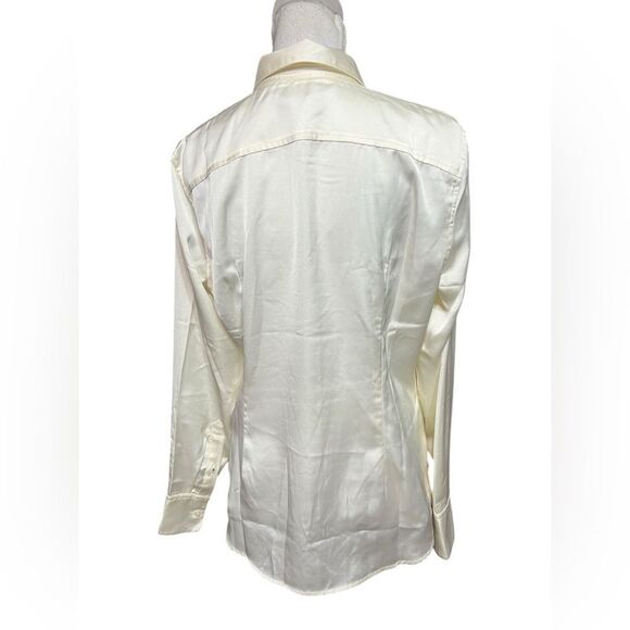 J crew Slim-fit drapey shirt in luster crepe - Picture 4 of 7